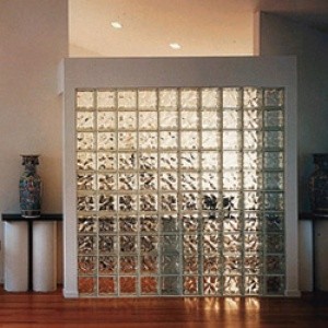 Interior Dividing Wall of Glass Block