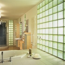 Glass Block Bathroom